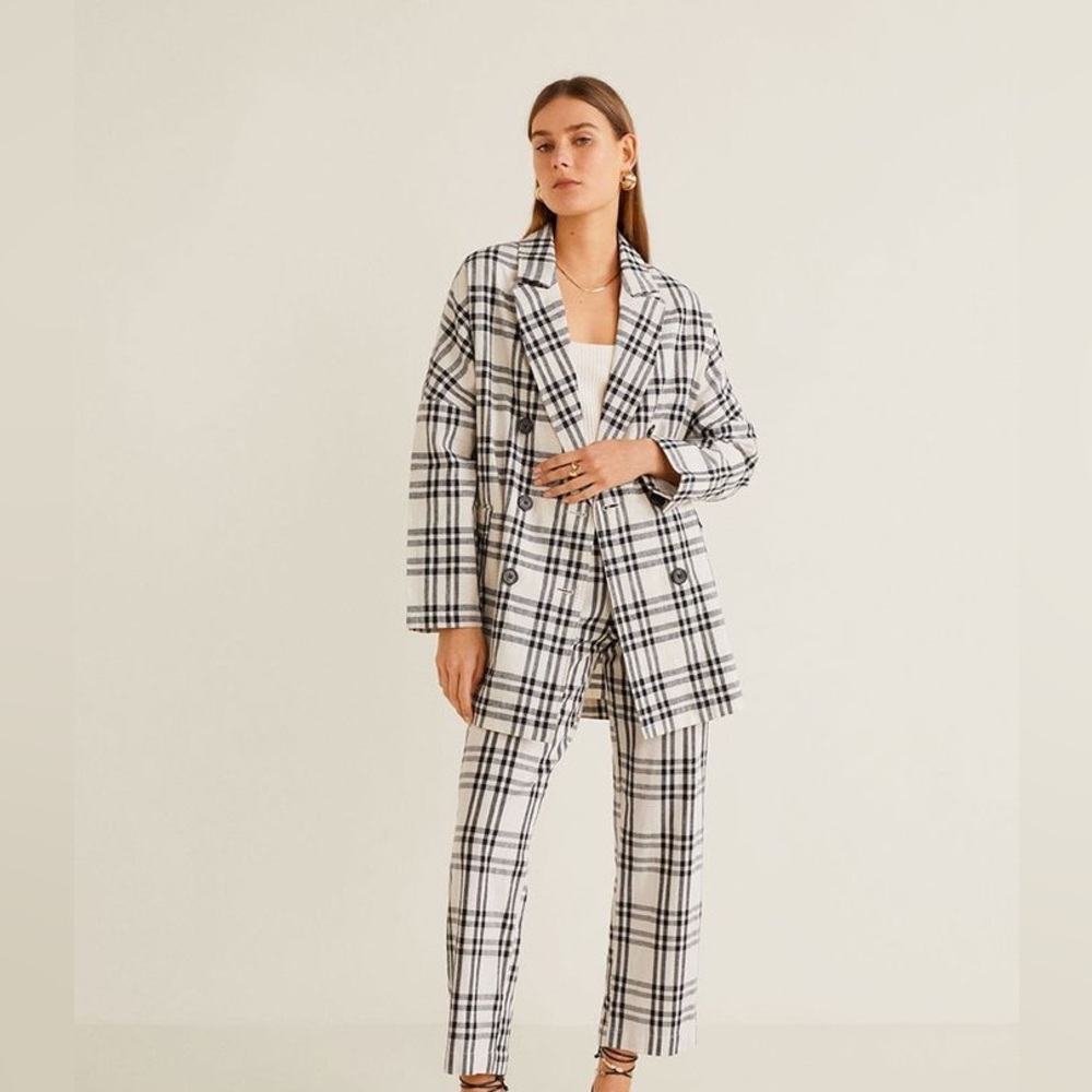 Mango oversized linen blazer XS. NWT